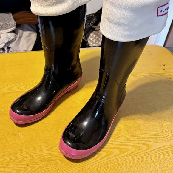 hunter original tall boots size 8 with liner - Picture 2 of 10
